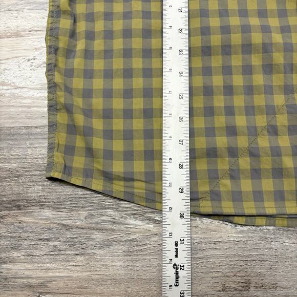 Alaskan Hardgear Mens XLT‎ Slim Fit Gingham Check Short Sleeve Button Up Shirt - Picture 8 of 9